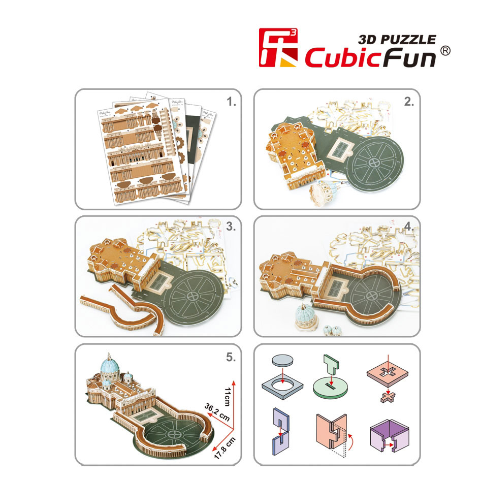 Discovery Maketa 3D Puzzle Cubic Fun 58099 - dodatni pogled