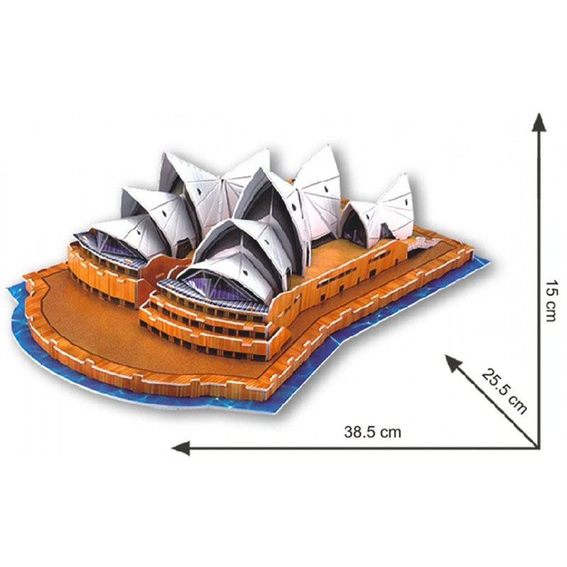 CUBIC FUN Sidnejska Opera  Maketa 3D Puzzle P178 - dodatni pogled