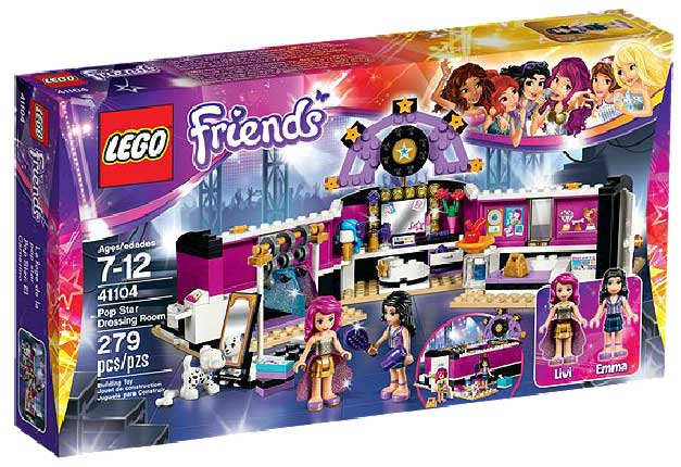 LEGO® FRIENDS kocke Ema - Garderoba pop zvezde LE41104 - dodatni pogled