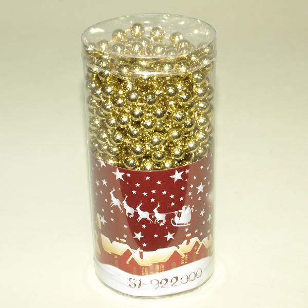 Perlice Za Ukrašavanje Jelke Lančić Zlatni 10 m - dodatni pogled