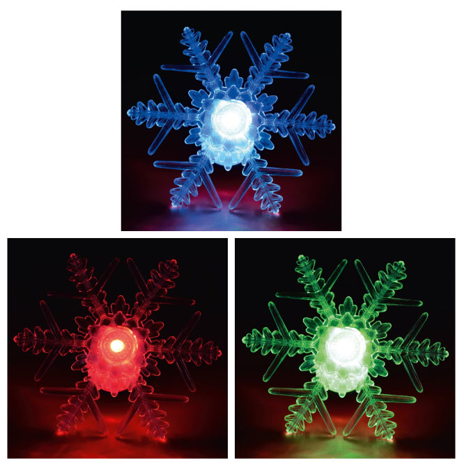 Pahulja za prozor svetleća sa LED diodom 5 kom - dodatni pogled