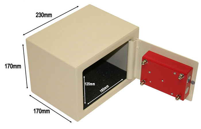 Sef mehanički 230x170x170 mm 0200011 - dodatni pogled