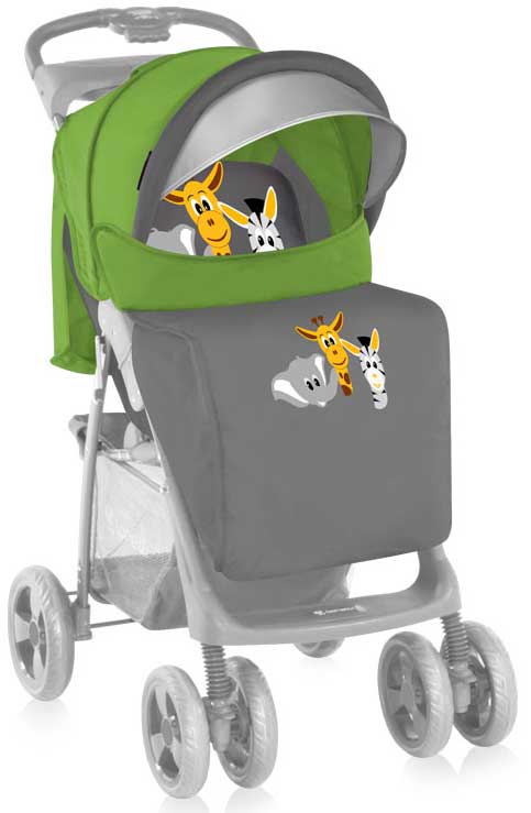 Bertoni Lorelli Kolica Foxy sa prekrivačem Green n Grey Safari - dodatni pogled