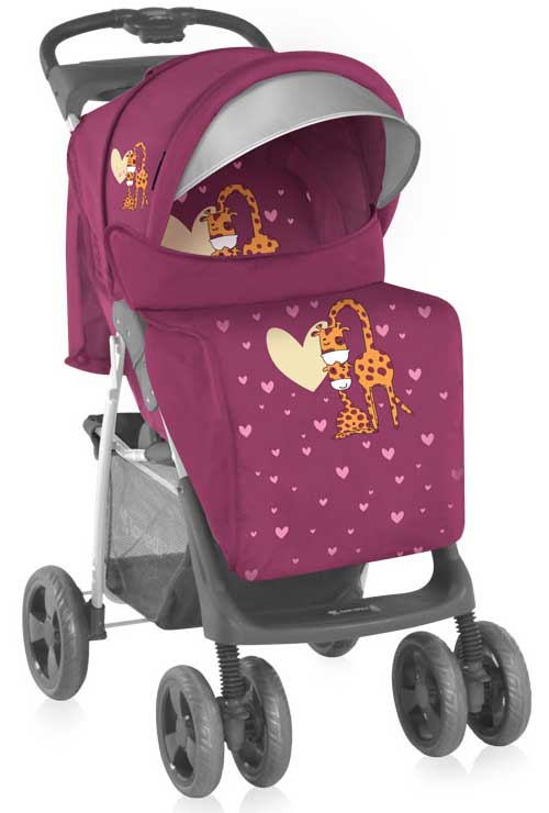 Bertoni Lorelli Kolica Foxy  sa prekrivačem Pink Giraffes - dodatni pogled