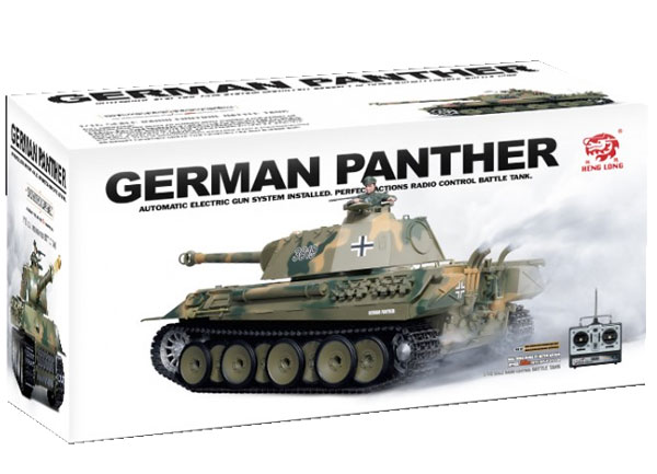 Tenk na daljinsko upravljanje Panter sa dimom i metalnim gusenicama - dodatni pogled