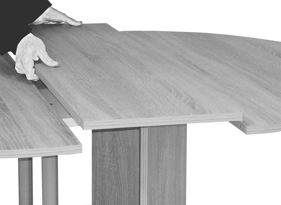 Trpezarijski Sto Oscar Baltimor 110-145 x 110 x 79 cm - dodatni pogled