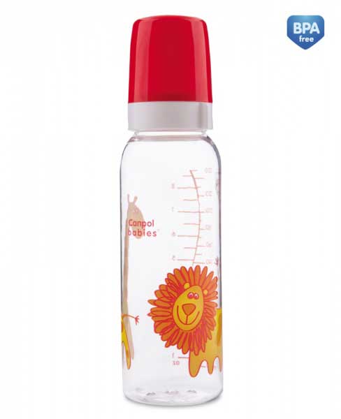 Canpol bebi flašica 250 ml Afrika zelena/roze/crvena 11/840 - dodatni pogled