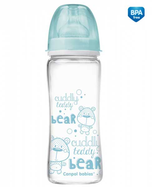 Canpol Staklena flašica za bebu EasyStart Anticolic 330ml Forest Friends 79/003 - dodatni pogled