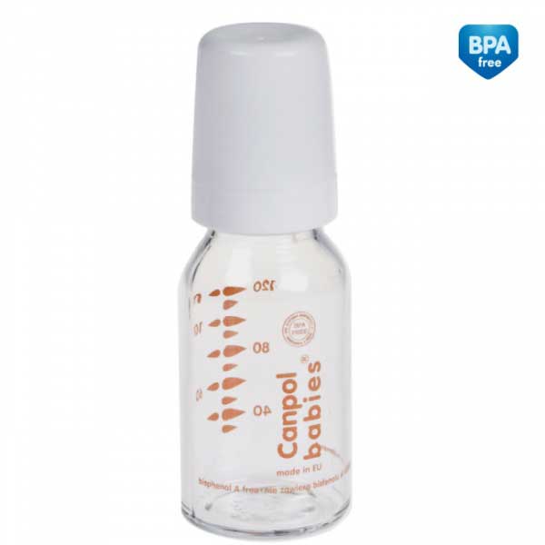 Canpol Klasična staklena bebi flašica 120 ml 42/102 - dodatni pogled