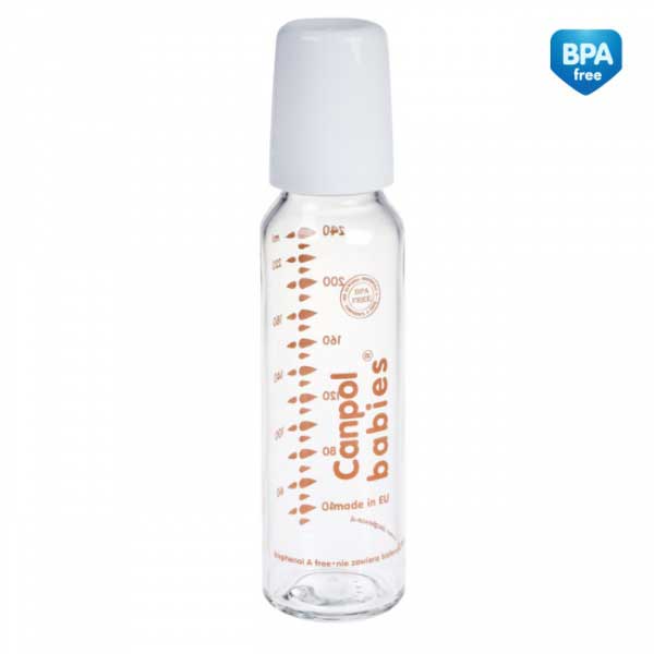 Canpol Klasična staklena bebi flašica 240 ml 42/101 - dodatni pogled