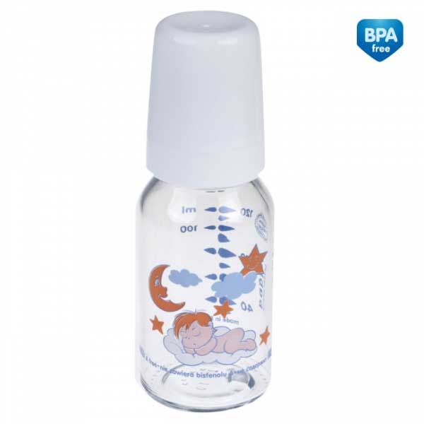 Canpol Baby Staklena flašica 120 ml Retro print 42/202 - dodatni pogled