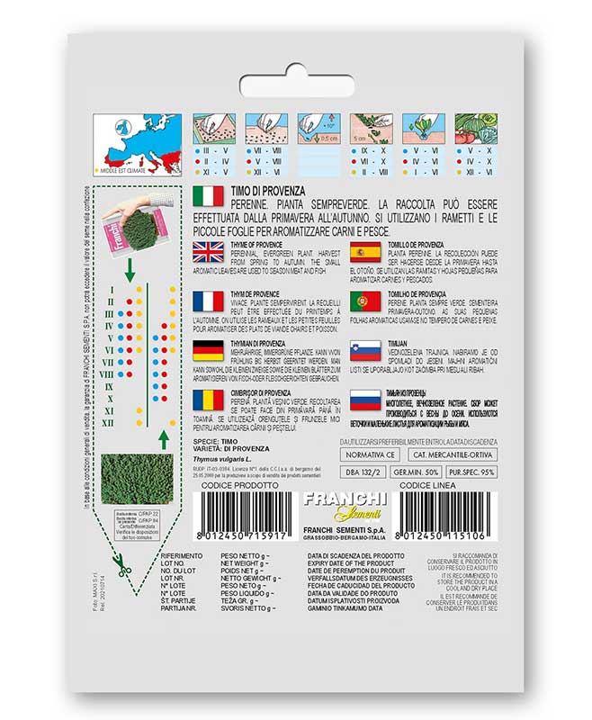 Timijan - Majčina dušica seme 10 kesica Franchi Sementi Virimax - dodatni pogled