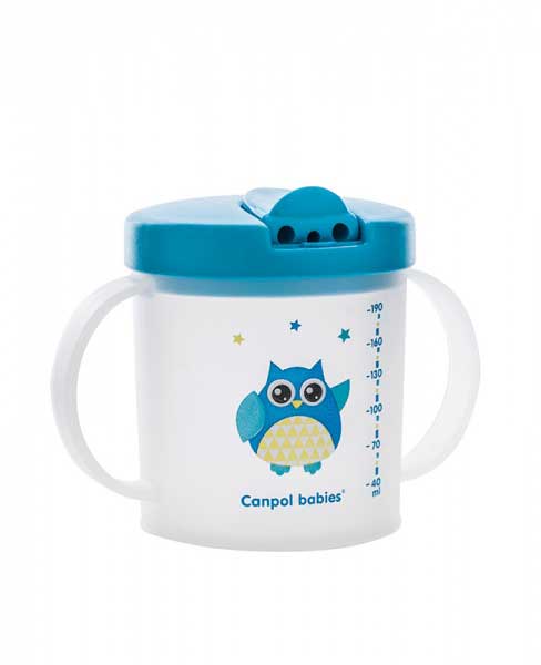 Canpol Bebi šolja sa usnikom koji se sklapa 9m+ 190ml Sova 31/212 - dodatni pogled