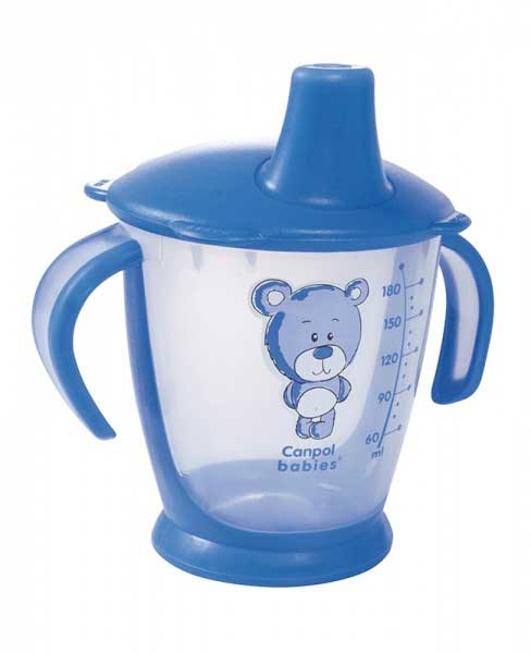 Canpol Non-spill čaša sa ručkama Teddy Friend 180ml  31/500 - dodatni pogled