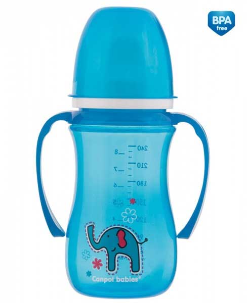 Canpol Bebi flašica za učenje Non-spill EasyStart Colorful Animals 240ml 35/208 - dodatni pogled