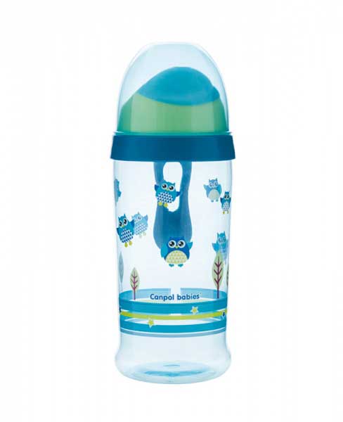 Canpol Bebi bočica 12m+ Non-spill 350 ml Sova 56/513 - dodatni pogled