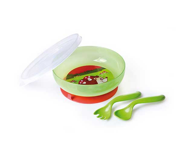 Canpol Baby činija sa poklopcem i priborom za hranjenje Jež 21/300 - dodatni pogled