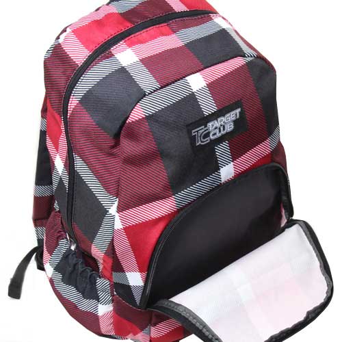 Target Club Ranac za školu Squares Red 17205 - dodatni pogled