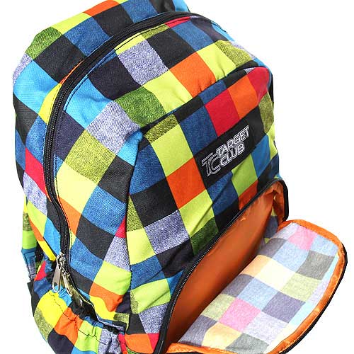 Target Club Ranac za školu Squares Multicolor 17206 - dodatni pogled