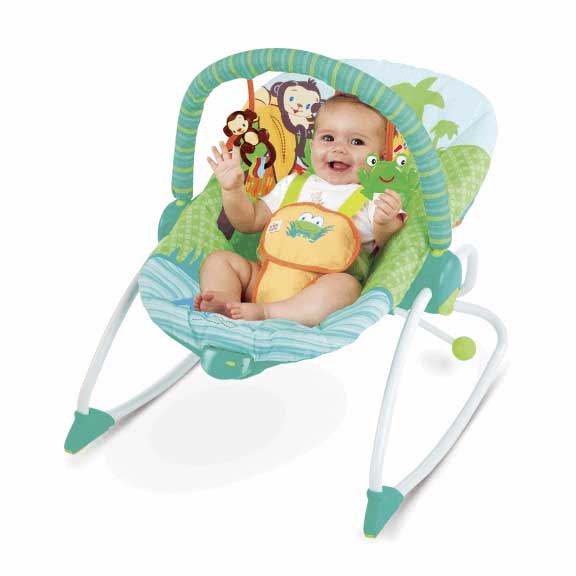 Bright Starts Ležaljka za bebe - fotelja za decu do 18kg Peek-a-Zoo - dodatni pogled