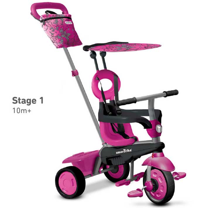 Smart Trike Tricikl 10 - 36 meseci Vanilla Pink - dodatni pogled