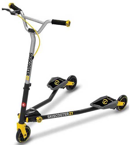 Smart Trike Ski skuter - trotinet do 100kg  Z7 Yellow - dodatni pogled