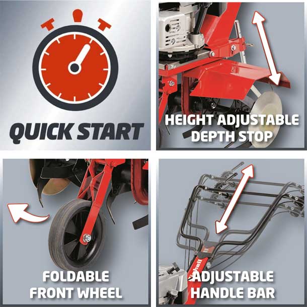 Motorna kopačica Freza Einhell GC-MT 3060 LD - dodatni pogled