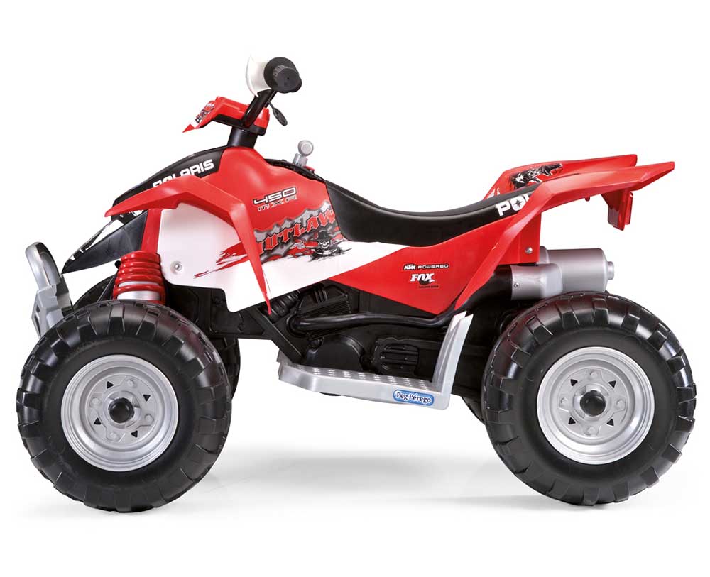 Peg Perego Kvad motor na akumulator 12V Polaris Outlaw Red - dodatni pogled