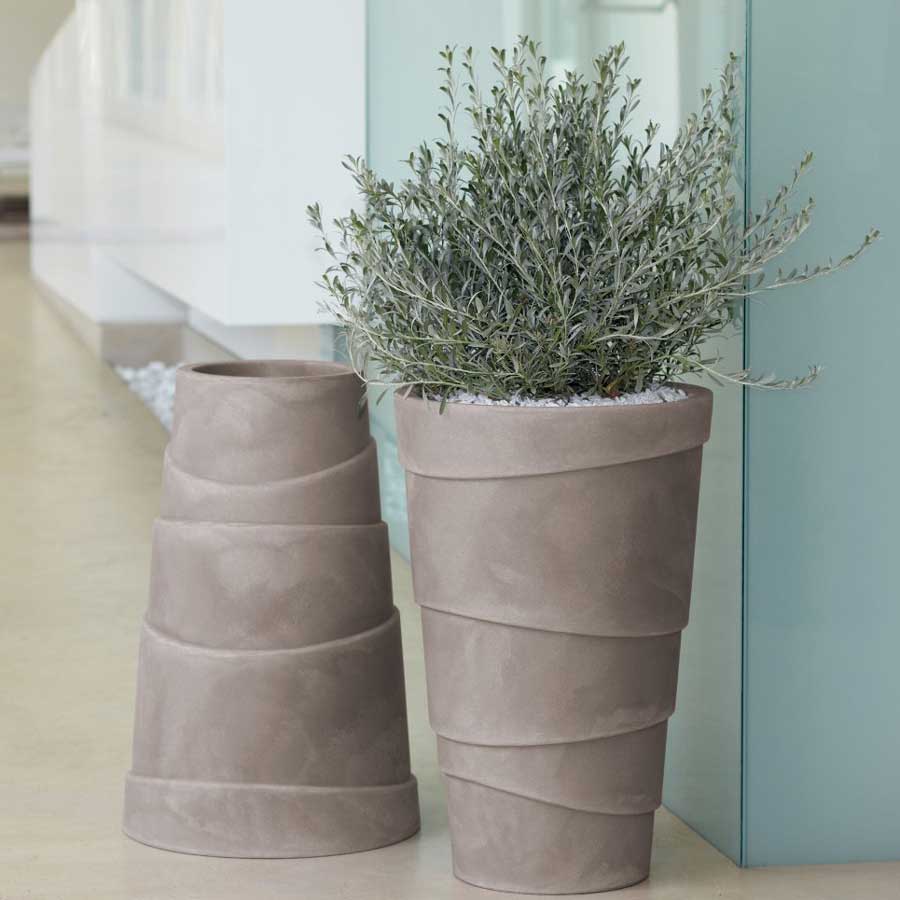 Saksija za cveće Evolution Matt ZigZag Black - dodatni pogled