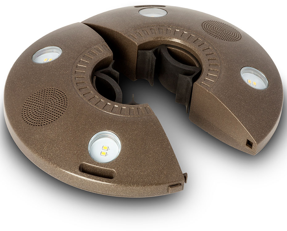 LED Svetlo Za Suncobran Sa BlueTooth Zvučnicima Patio Mate™ - dodatni pogled