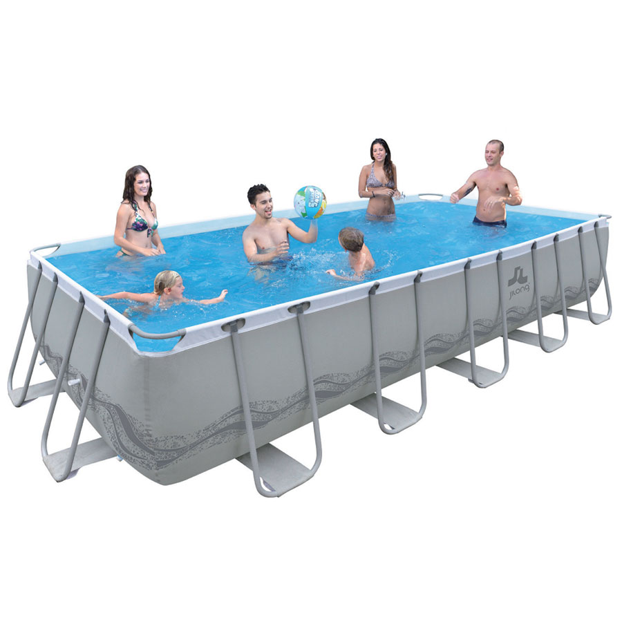 Bazen Ultra Frame 4 x 2 x 1 m Passaat Grey Sa Pumpom i Merdevinma - dodatni pogled