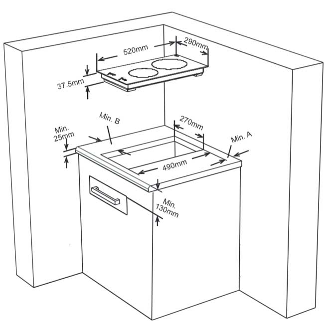 VOX ugradna ploča EBC 200DB - dodatni pogled