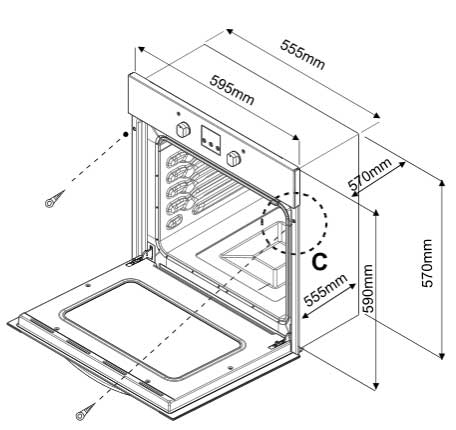 VOX ugradna rerna EBB 2110IX - dodatni pogled