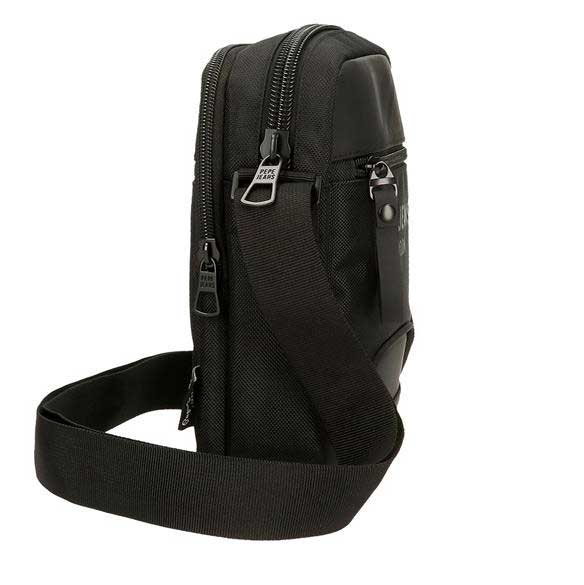 Muška torbica 22cm sa 2 pregrade Pepe Jeans Bromley black 70655 - dodatni pogled