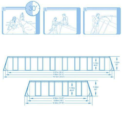 Bazen 965x488x132cm Bestway 12724 - dodatni pogled
