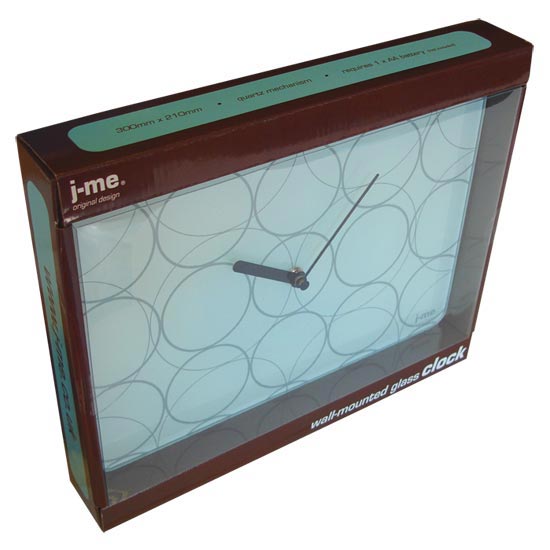 J-me zidni sat kružići sivi - dodatni pogled