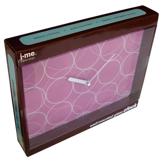 J-me zidni sat kružići pink - dodatni pogled