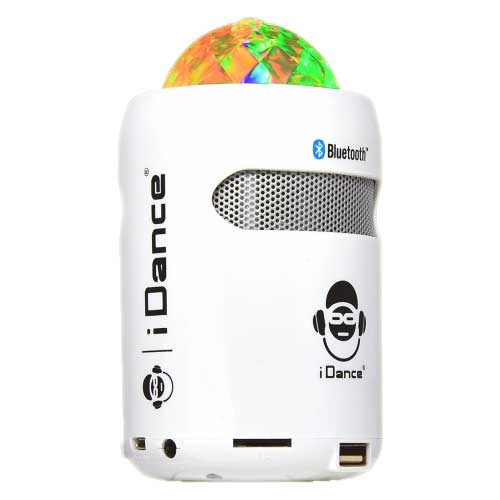 Bluetooth zvučnik sa disko kuglom iDance SB1 White 025217 - dodatni pogled