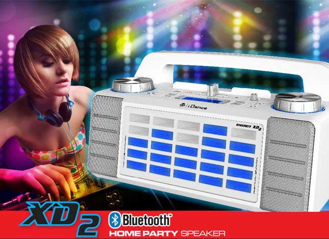 Prenosni 2.1 Bluetooth zvučnik za žurke iDance XD2 White 025222 - dodatni pogled