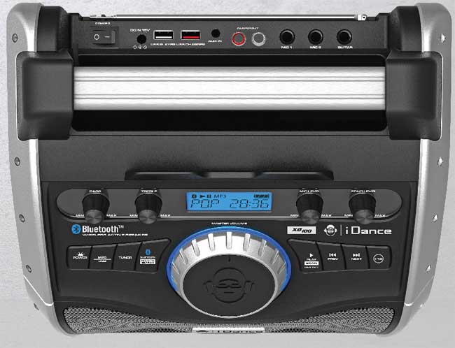 Prenosni Bluetooth zvučnik za žurke iDance XD100 Black 025223 - dodatni pogled