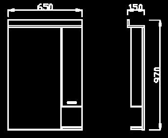 Kupatilski set Klasik sa umivaonikom, ogledalom ormarićem - dodatni pogled