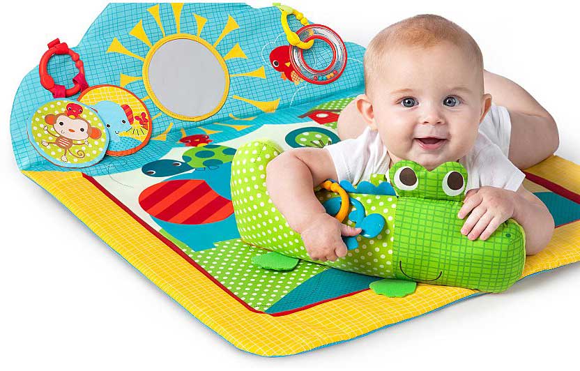 Bright Starts Bebi prostirka za igru sa jastučićem Nežni Krokodil - dodatni pogled