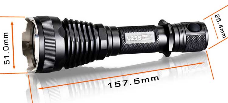 Taktička Baterijska lampa Acebeam L25S - dodatni pogled