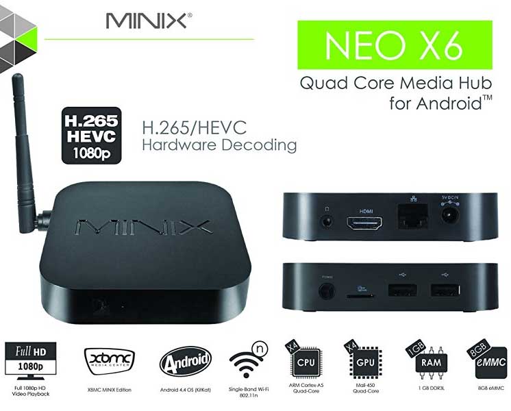 Smart TV Box Amlogic Minix NEO X6 Android - dodatni pogled