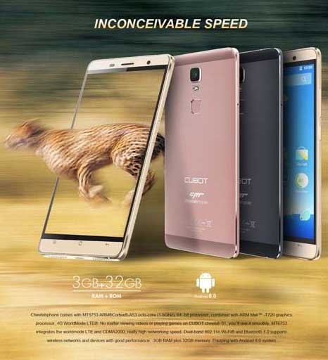 Dual SIM Mobilni telefon Cubot Cheetah Sivi - dodatni pogled