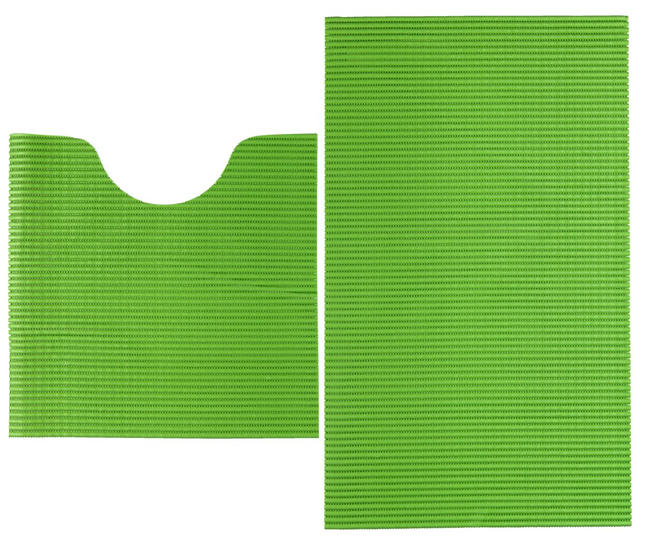 Set prostirki za kupatilo Zelena - dodatni pogled