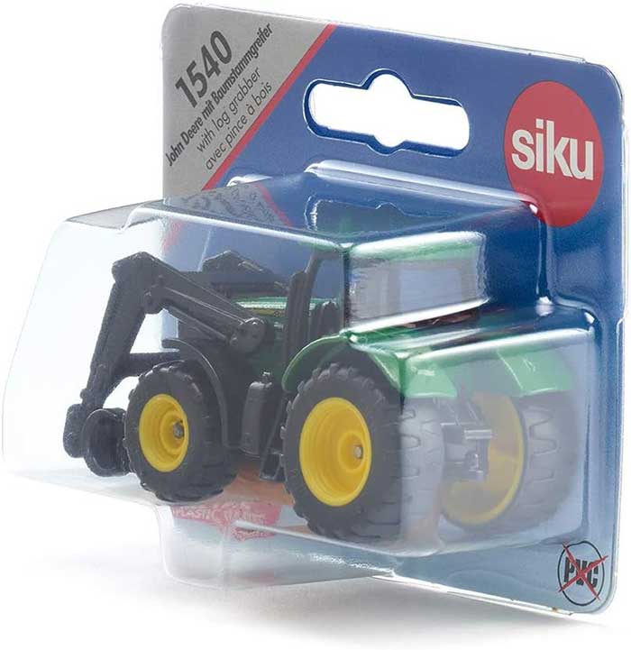 SIKU Igračka Traktor John Deere 6215R sa hvataljkom za balvane 1540 - dodatni pogled