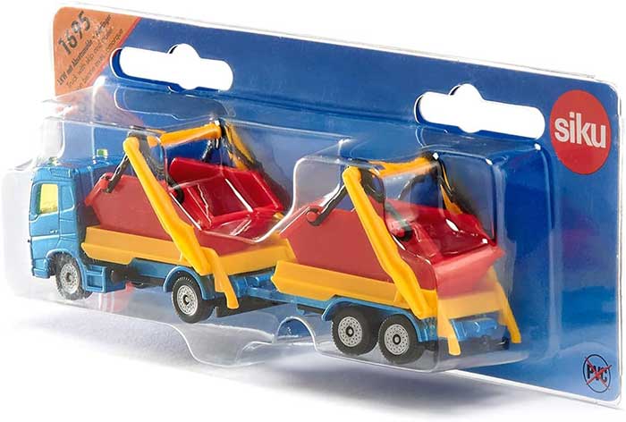 SIKU Igračka Kamion sa prikolicom i kontejnerima za građevinski materijal 1695 - dodatni pogled