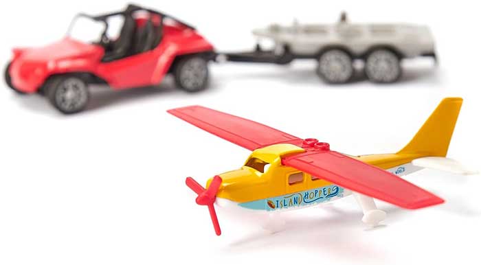 SIKU Automobilčić Buggy sa prikolicom i sportskim avionom 1696 - dodatni pogled