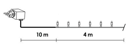 Novogodišnje LED Lampice 12m Za Spoljnu i Unutrašnju Upotrebu - dodatni pogled